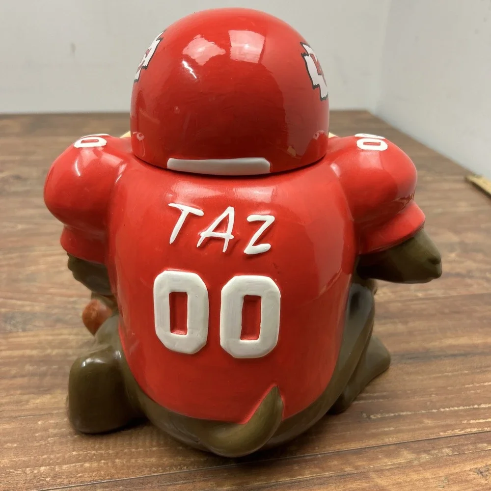Vtg 1994 Looney Tunes Tazmanian‎ Devil Taz Kansas City Chiefs NFL  Cookie Jar
